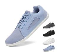 SAGUARO Barefoot Femme Homme Chaussures Minimaliste Knit Luck Ⅰ Barefoot Shoes Chaussures Pieds Nus Décontractées, zéro Drop, Large Toe Box pour la Marche et Le Travail Bleu Ciel,GR.41
