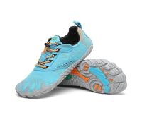 SAGUARO Barefoot Shoes Chaussures Minimaliste Homme Femme Barefoot Chaussures Pieds Nus Trail pour Semelle Zero Drop Aéro Bleu,GR.40