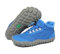 SAGUARO Bottines de Neige Enfant Antidérapantes Doublure Chaude Chaussures Montantes Chausson Chaussures Hiver Bottes,32 EU