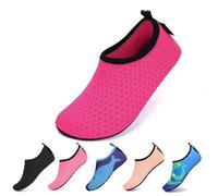 SAGUARO Chaussettes Aquatiques Enfants Chaussure d'eau Garçons Chaussons de Plage Filles Rouge 24/25