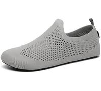 SAGUARO Chaussons Femme Homme Pantoufles Antidérapante Léger Chaussons Maison pour Extérieur Intérieur, Gris 36/37EU