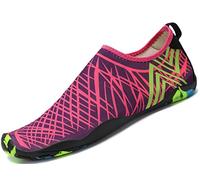 SAGUARO Chaussons idéaux pour Nager et pour Tous Les Sports de Plage et d'eau - Rose Rouge 4 - 44 EU