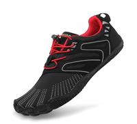 SAGUARO Chaussure de Barefoot Femme Homme Shoes de Pieds Nus Rouge Et Noir 40