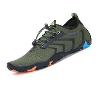 SAGUARO Chaussure d'eau Homme Femme Chaussures Aquatiques Respirant Séchage Rapide Chaussures de Plage, Vert 47
