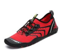 SAGUARO Chaussure d'eau Homme Femme Chaussures Aquatiques Respirant Séchage Rapide Chaussures de Plage, Fashion Rouge 44