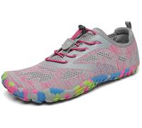 SAGUARO Chaussure Minimaliste Homme Femme Chaussure Plage de Marche Randonne Rocher Courses Trail Running Chaussures Barefoot Barefoot Chaussures Aquatiques, Rose Pink, 40 EU