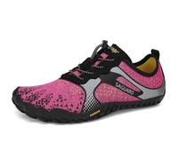 SAGUARO Chaussure Minimaliste Homme Femme Chaussure Plage de Marche Randonne Rocher Courses Trail Running Chaussures Barefoot Barefoot Chaussures Aquatiques, Bubblegum Rouge, 42 EU