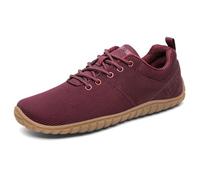 SAGUARO Chaussure Minimaliste Wish Ⅰ- Knit Chaussures Barefoot Outdoor - Baskets et Chaussures de Sport Légère - Chaussures de Running Femme - Chaussures Gym Course Marche Fitness Rouge,GR.36