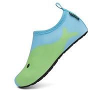 SAGUARO Chaussures Aquatiques Barefoot séchage Rapide Chaussettes d'eau Antidérapant Garçon Fille pour Plage Surf Piscine Sport Aquatique,Ice Bleu 30/31 EU
