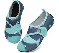 SAGUARO Chaussures Aquatiques Enfant Chausson de Piscine Séchage Rapide Antidérapante Chaussettes d'eau Fille Garçon pour Plage Mer Natation, Touch X, Bleu Marine, 30/31 EU