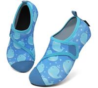 SAGUARO Chaussures Aquatiques Enfant Chausson de Piscine Séchage Rapide Antidérapante Chaussettes d'eau Fille Garçon pour Plage Mer Natation Sport Nautiques, Touch X, Bleu Ciel, 26/27 EU