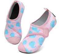 SAGUARO Chaussures Aquatiques Enfant Chausson de Piscine Séchage Rapide Antidérapante Chaussettes d'eau Fille Garçon pour Plage Mer Natation Sport Nautiques, Touch X, Rose Pâle, 24/25 EU