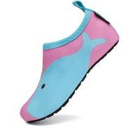 SAGUARO Chaussures Aquatiques Enfant Chaussures d'eau Garçon Fille Chaussures de Plage Respirant Chaussettes Aquatiques pour Piscine Mer Plongée Baignade Natation Style:5 Rose,Gr.26/27 EU