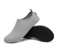 SAGUARO Chaussures Aquatiques Homme Chaussures d'eau Femme Chaussure de Plage Séchage Rapide Chaussures Plongée pour Mer Nautiques Baignade Riviere Gris Cuirassé GR. 46/47 EU