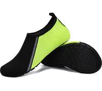 SAGUARO Chaussures Aquatiques Homme Chaussures d'eau Femme Chaussure de Plage Séchage Rapide Chaussures Plongée pour Mer Nautiques Baignade Riviere Vert Lumineux GR. 42/43 EU