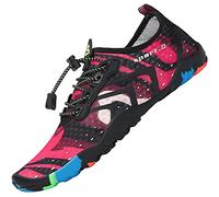 SAGUARO Chaussures Aquatiques Homme Femme Chaussure de Plage Chaussure Eau Chaussette Aquatique pour Baignade Natation Surf, Camouflage Rouge GR.41