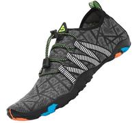 SAGUARO Chaussures Aquatiques Homme Femme Chaussure d'eau Respirant Chaussures de Plage Séchage Rapide Chaussures Mer pour Plongée Nautiques Baignade Riviere Gris GR. 37 EU