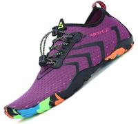 SAGUARO Chaussures Aquatiques Homme Femme Chaussure d'eau Respirant Chaussures de Plage Séchage Rapide Chaussures Mer pour Plongée Nautiques Baignade Riviere St.1 Violet GR. 37 EU