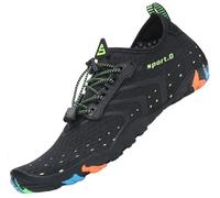 SAGUARO Chaussures Aquatiques Homme Femme Chaussure d'eau Respirant Chaussures de Plage Séchage Rapide Chaussures Mer pour Plongée Nautiques Baignade Riviere St.1 Noir GR. 37 EU