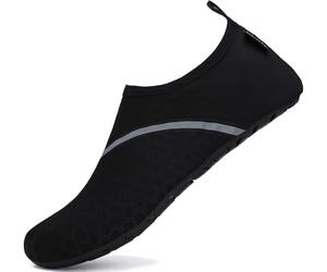 SAGUARO Chaussures Aquatiques Homme Femme Chaussures d'eau Séchage Rapide Chaussure de Plage Antidérapant Chaussures Plongée pour Mer Nautiques Piscine Surf Rock 030 Noir,EU GR.40/41