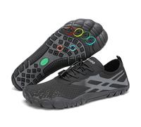 SAGUARO Chaussures Aquatiques Hommes Femmes Séchage Rapide Minimalistes Chaussure d'eau pour Plage Plongée Piscine Bain Légère Barefoot Shoes Noir,GR.41