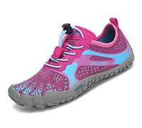 SAGUARO Chaussures de Fitness Trail Running Garçon Fille Chaussures Chaussons Aquatiques Randonnée Escalade Marche Rose GR.36