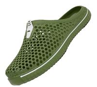 SAGUARO Chaussures de Jardin Homme Femme Chausson Douce Anti-Slip Pantoufle Extérieur Intérieur Chaussons 44EU Vert Olive