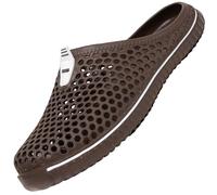 SAGUARO Chaussures de Jardin Homme Femme Chausson Douce Anti-Slip Pantoufle Extérieur Intérieur Chaussons 45EU Marron