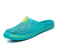 SAGUARO Chaussures de Jardin Hommes Chausson Douce Anti-Slip Pantoufle Extérieur Intérieur Chaussons Femmes Bleu 45