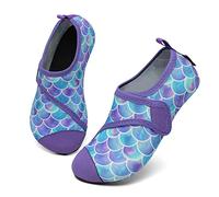 SAGUARO Chaussures de Plage Filles Garçon Été Chaussures d'eau Séchage Rapide Respirant Enfants Chaussures pour Sports Natation Violet 26/27 EU