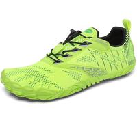SAGUARO Chaussures de Trail Homme Femme Chaussures Minimalistes Légère Flexible Chaussures Aquatiques Souple Confortable Barefoot Shoes pour Running Gym Training Fitness, Vert Fluorescent, 44 EU