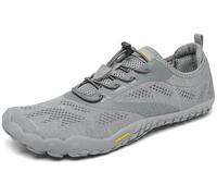 SAGUARO Chaussures de Trail Homme Femme Chaussures Minimalistes Légère Flexible Chaussures Aquatiques Souple Confortable Barefoot Shoes pour Running Gym Training Fitness, Gris 43 EU