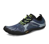 SAGUARO Chaussures de Trail Homme Femme Été Chaussures de Course Respirant Antidérapant Chaussures Barefoot Minimalistes pour Extérieur Sport Bleu 45 EU