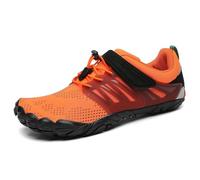 SAGUARO Chaussures de Trail Homme Femme Été Chaussures de Course Respirant Antidérapant Chaussures Barefoot Minimalistes pour Extérieur Sport OrangeClair 45 EU