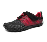 SAGUARO Chaussures de Trail Homme Femme Été Chaussures de Course Respirant Antidérapant Chaussures Barefoot Minimalistes pour Extérieur Sport Rouge 43 EU
