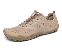 SAGUARO Chaussures de Trail Homme Femme Été Chaussures de Course Respirant Antidérapant Chaussures Barefoot Minimalistes pour Extérieur Sport Marron Clair 36 EU