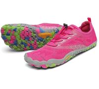 SAGUARO Chaussures de Trail Running Homme Femme Chaussures Minimalistes Chaussures de Sport Fitness Randonnée Escalade Marche Barefoot Shoes Chaussures Aquatiques, Rose Crêpe, 42 EU