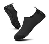 SAGUARO Chaussures d'eau Homme Chaussures Aquatiques Femme Antidérapant Chaussures de Plage Séchage Rapide Chaussure Aquatique Snorkeling Plage Surf Plongée Sport Plage Piscine Gymnase Noir 44/45 EU