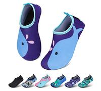 SAGUARO Chaussures d'eau pour Enfants Garçons et Filles Chaussettes Antidérapantes à Séchage Rapide Chaussures de Sport Aquatique pour Enfants Dauphins Bleus 22/23 EU