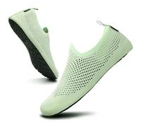 SAGUARO Chaussures d'eau Unisexe Séchage Rapide Mesh Respirant Chaussures Sport Aquatique Intérieur Extérieur, Vert 44/45