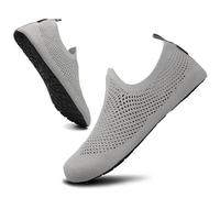 SAGUARO Chaussures d'eau Unisexe Séchage Rapide Mesh Respirant Chaussures Sport Aquatique Intérieur Extérieur, Gris 44/45