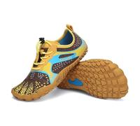 SAGUARO Chaussures Minimaliste Enfant Barefoot Shoes Garçons Chaussures Pieds Nus Filles Antidérapantes Barefoot Chaussure de Trail Aquatique Plage Randonnée pour Semelle Zero Drop Jaune EU GR.27