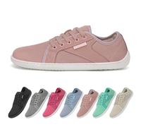 SAGUARO Chaussures Minimaliste Femme Homme Knit Chaussures de Trail Antidérapant Chaussures Décontracté Pieds Nus Respirant Barefoot Shoes pour Fitness Marche, Luck Ⅰ, Rose à joug, 39 EU