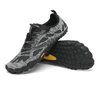 SAGUARO Chaussures Minimaliste Homme Femme Barefoot Shoes Chaussures Pieds Nus Antidérapantes Barefoot Chaussures de Trail Chaussure Randonnée pour Semelle Zero Drop Noir Foncé EU GR.40