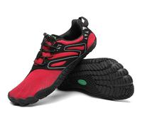 SAGUARO Chaussures Minimaliste Homme Femme Barefoot Shoes Chaussures Pieds Nus Antidérapantes Barefoot Chaussures de Trail Chaussure Randonnée pour Semelle Zero Drop Rouge Persan EU GR.44