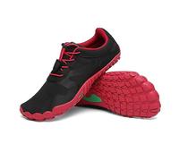 SAGUARO Chaussures Minimaliste Homme Femme Barefoot Shoes Chaussures Pieds Nus Antidérapantes Barefoot Chaussures de Trail Chaussure Randonnée pour Semelle Zero Drop Rouge EU GR.40