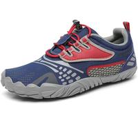 SAGUARO Chaussures Minimalistes Enfants Chaussures de Trail Running Barefoot Garçon Fille Chaussures de Sport Outdoor & Indoor pour Fitness Randonnée Marche Aquatiques Courses, Bleu Baie, 26 EU