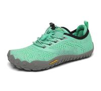 SAGUARO Chaussures Minimalistes Enfants Chaussures de Trail Running Barefoot Garçon Fille Chaussures de Sport Outdoor & Indoor pour Fitness Randonnée Marche Aquatiques Courses, Vert, 32 EU