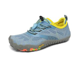 SAGUARO Chaussures Minimalistes Enfants Chaussures de Trail Running Barefoot Garçon Fille Chaussures de Sport Outdoor & Indoor pour Fitness Randonnée Marche Aquatiques Courses, Bleu Ciel, 27 EU