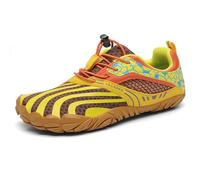 SAGUARO Enfant Barefoot Shoes Garçon Fille Chaussures Enfant Minimalistes Antidérapantes Chaussures de Sport Pieds Nus pour Trail Running Jaune,GR.32